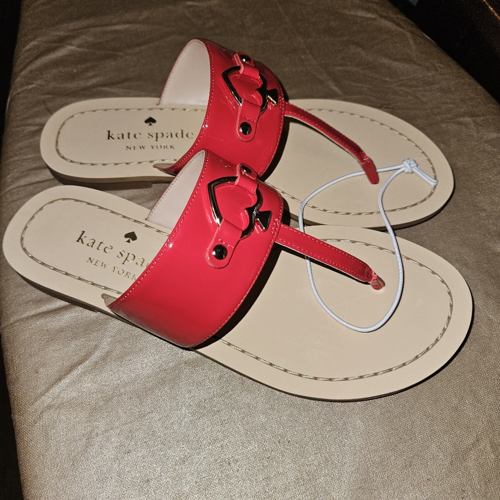 Kate Spade PATENT LEATHER SANDAL women's size 6